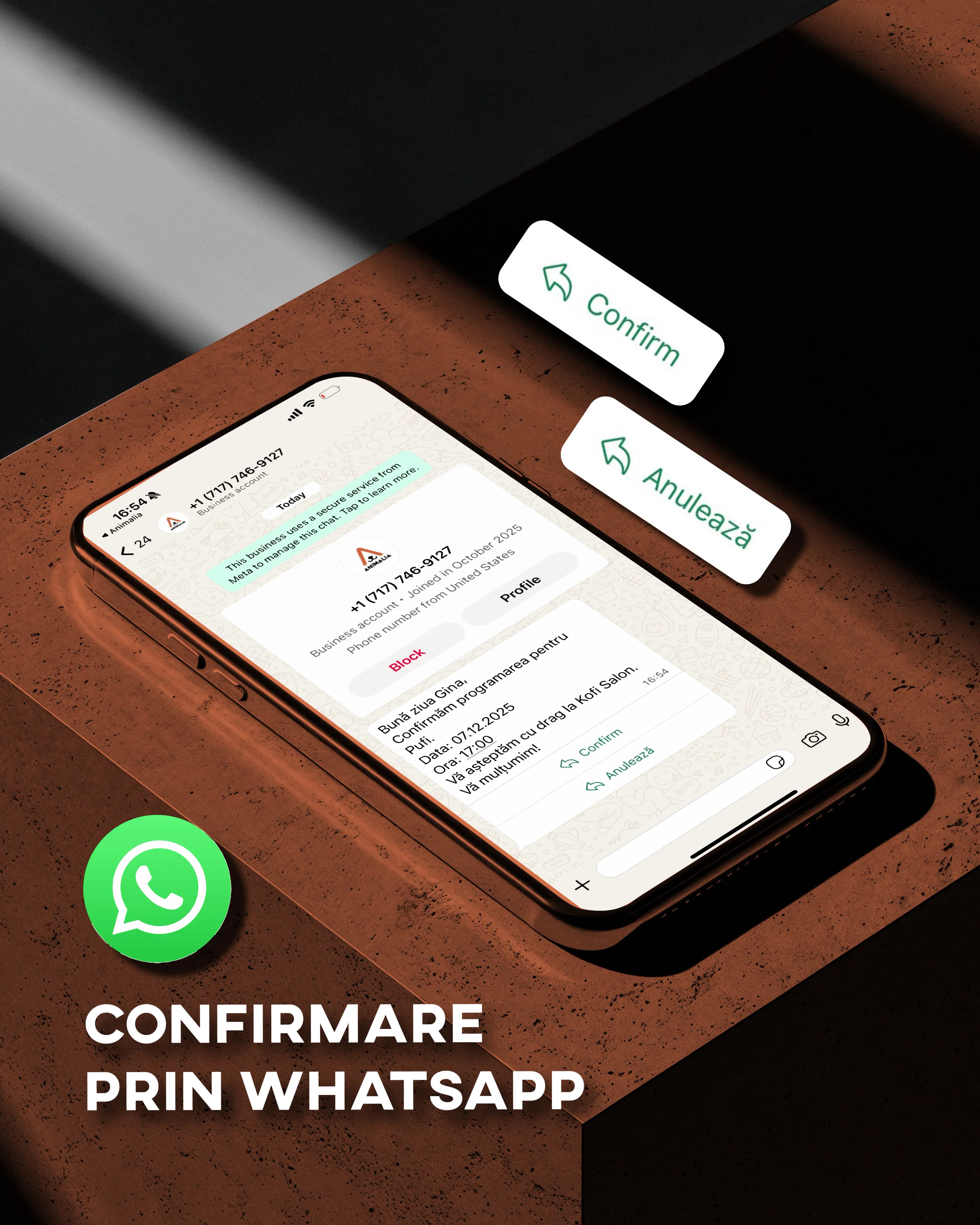 WhatsApp Confirmation